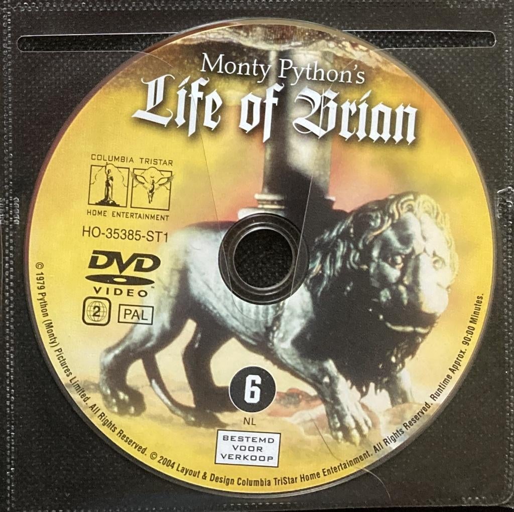 DVD film Monty Phyton's Life of Brian, 1980 tot heden, Ophalen of Verzenden, Zo goed als nieuw, Komedie