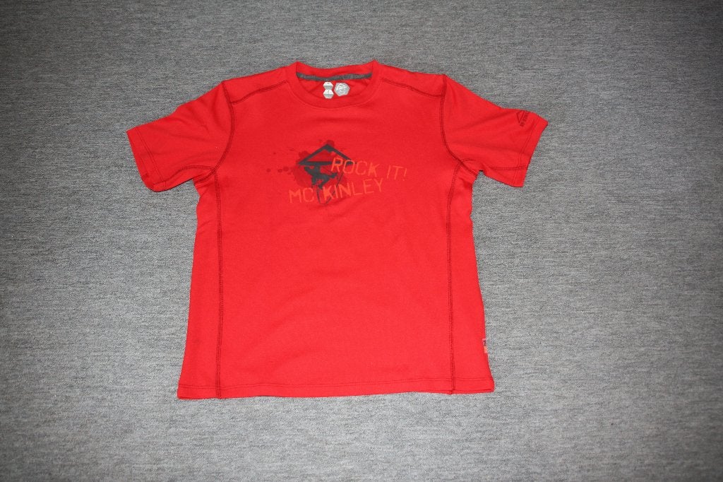 McKinley outdoor shirt, maat 164. Rood., Sport en Fitness, Ophalen of Verzenden, Zo goed als nieuw, Kleding
