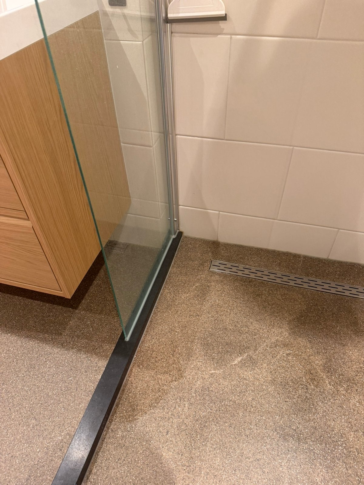 Douchewand 52,50 bij 198, Ophalen of Verzenden, Gebruikt, Glas, Douche