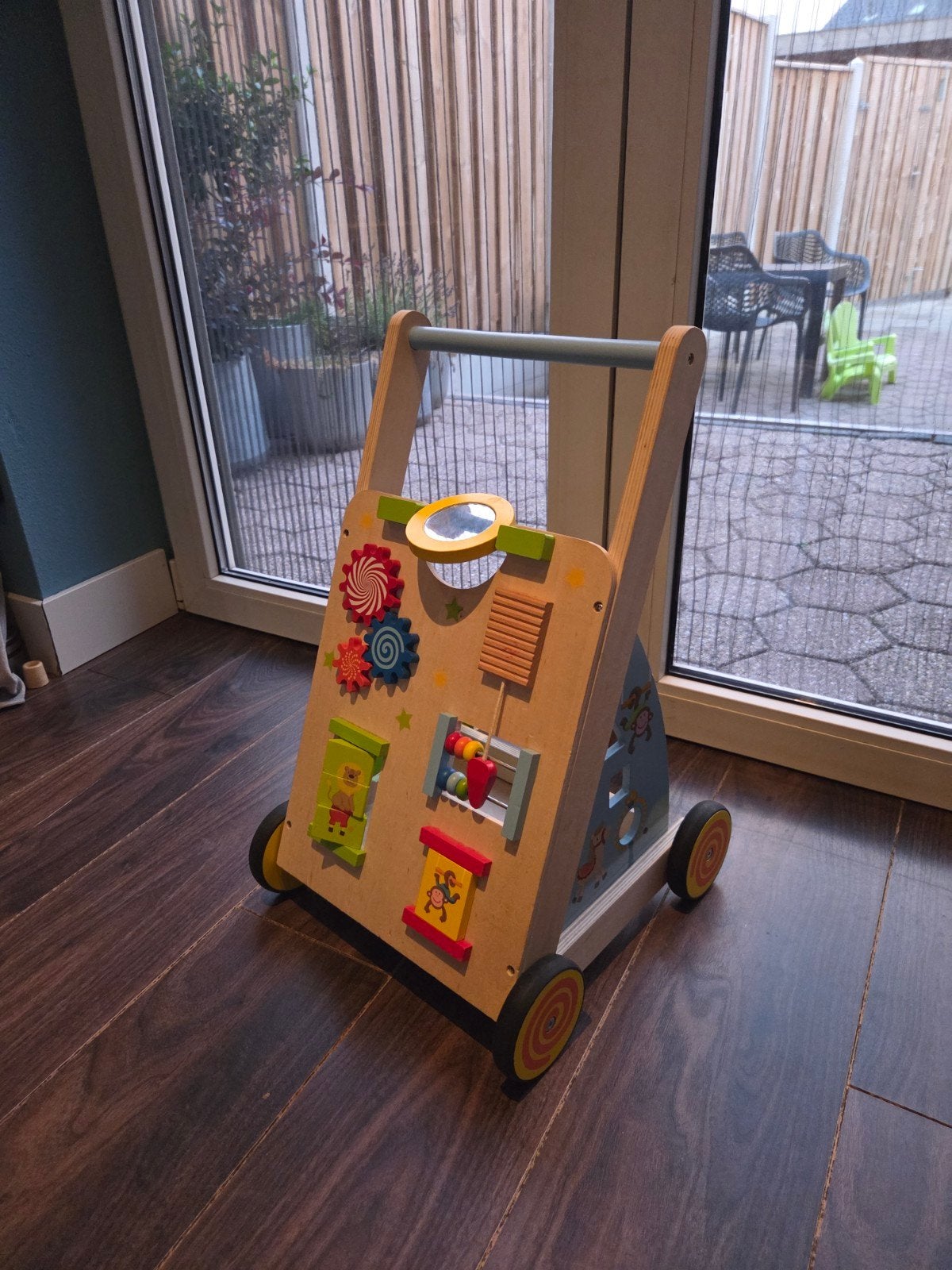 Houten loopwagen met activiteitenpaneel, Ophalen, Gebruikt, Overige typen, Met wieltjes