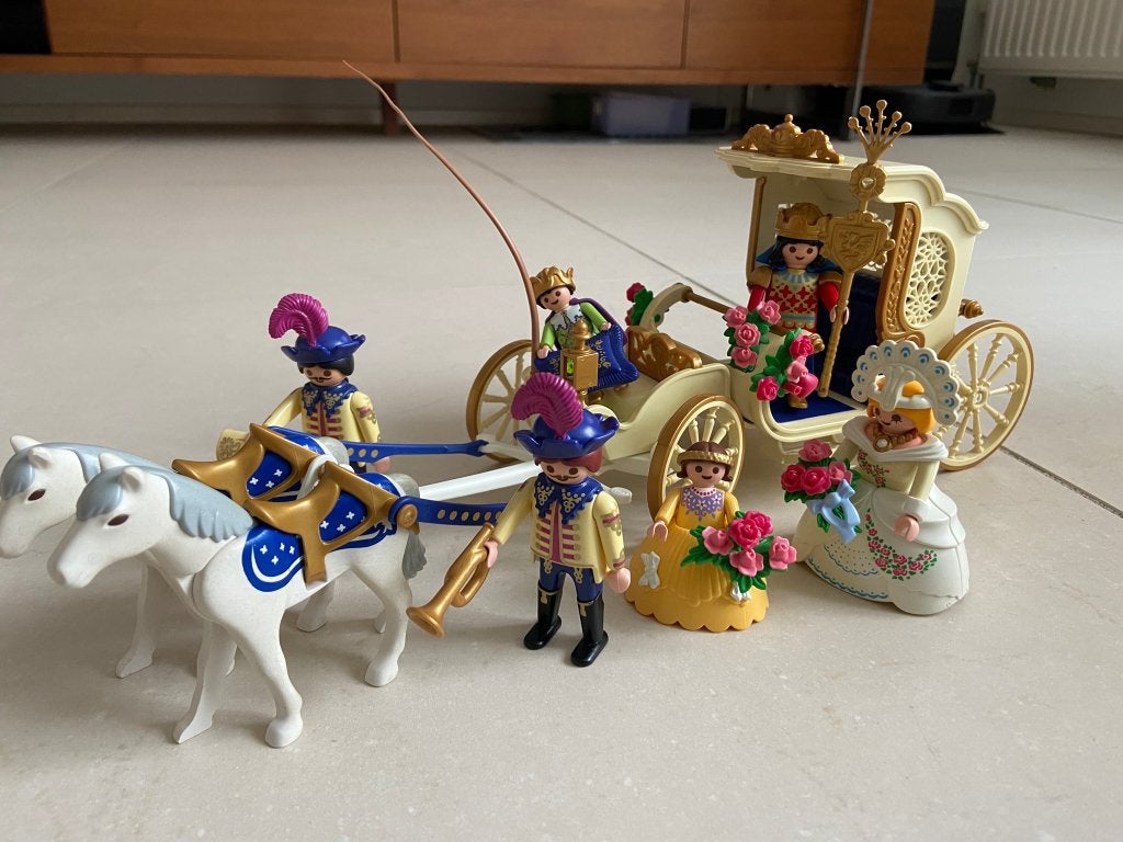Playmobil Koninklijke bruidskoets (set 4258), Kinderen en Baby's, Gebruikt, Complete set, Overige typen, Ophalen of Verzenden