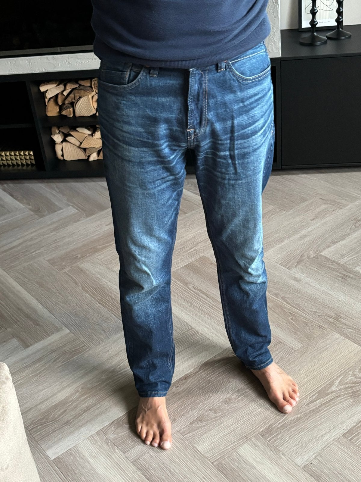 Cast Iron herenjeans, regular fit, mooie wassing, Ophalen of Verzenden, Gedragen, Blauw, W32 (confectie 46) of kleiner