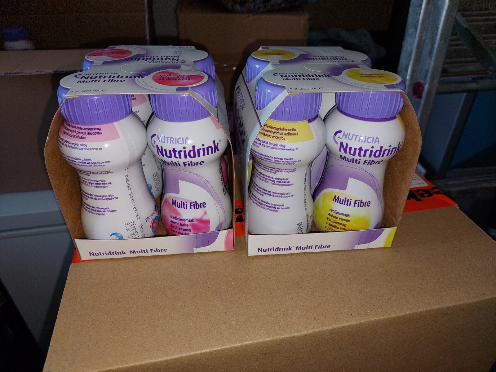 nuttrie drink multie fiber, Ophalen