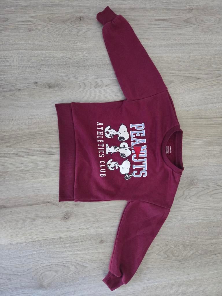 Peanuts Snoopy sweater bordeauxrood - Athletics Club, Kinderen en Baby's, Kinderkleding | Overige, Zo goed als nieuw, Jongen of Meisje
