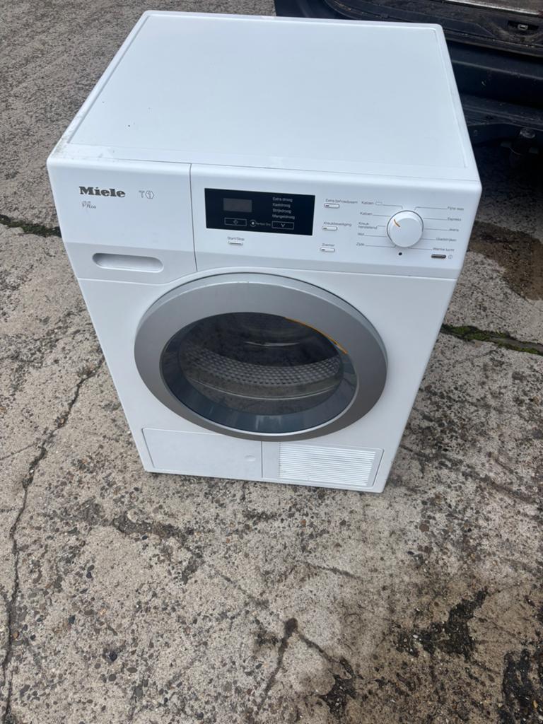 Miele 8kg A++ warmtepomp droger T1, Witgoed en Apparatuur, Wasdrogers, Refurbished, Condens, Voorlader, 8 tot 10 kg, 85 tot 90 cm