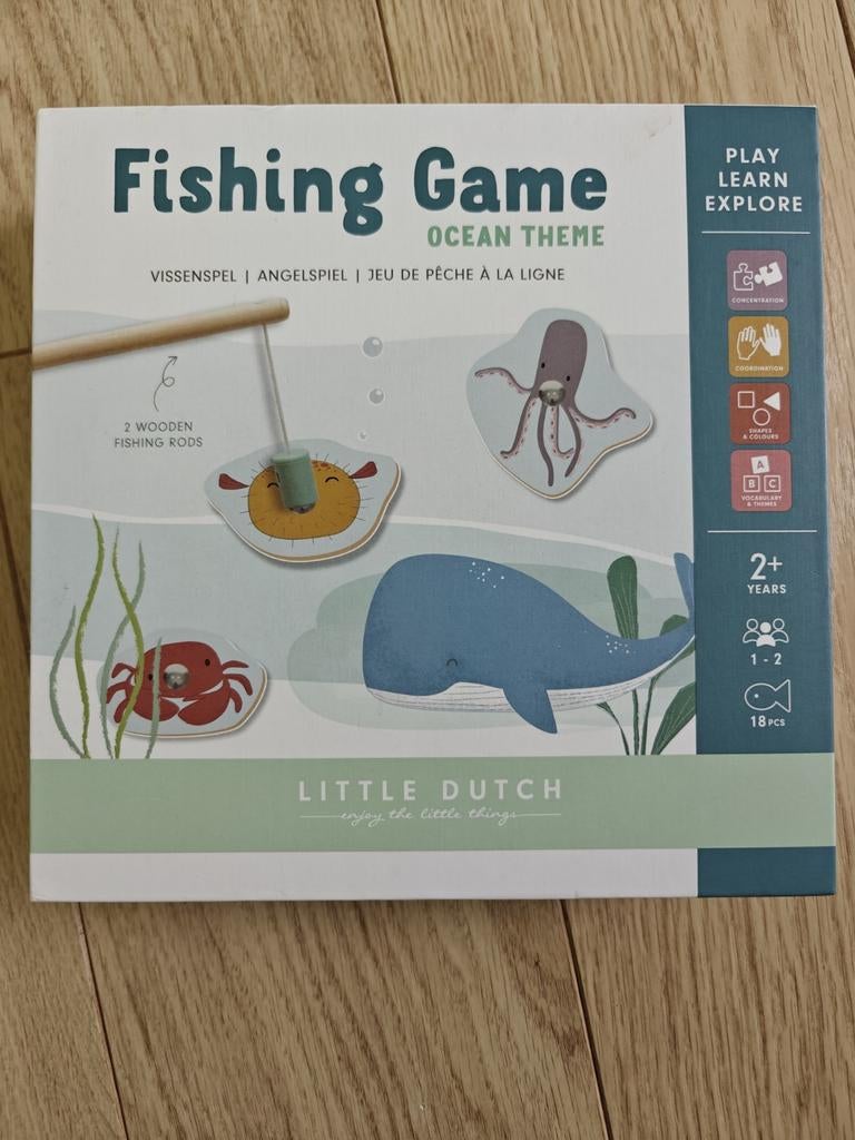 Little Dutch Fishing Game - Compleet Vissenspel, Kinderen en Baby's, Ophalen of Verzenden, Zo goed als nieuw, Overige typen
