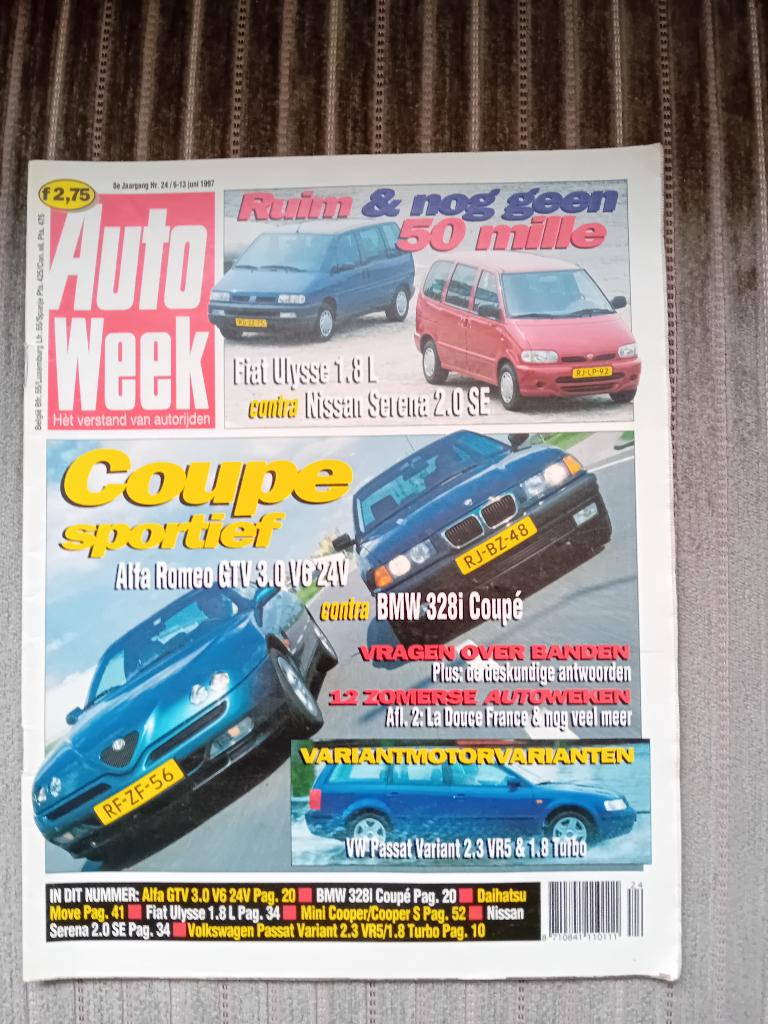 Autoweek nr. 24 - juni 1997, Ophalen of Verzenden, 1980 tot heden, Nederland, Tijdschrift