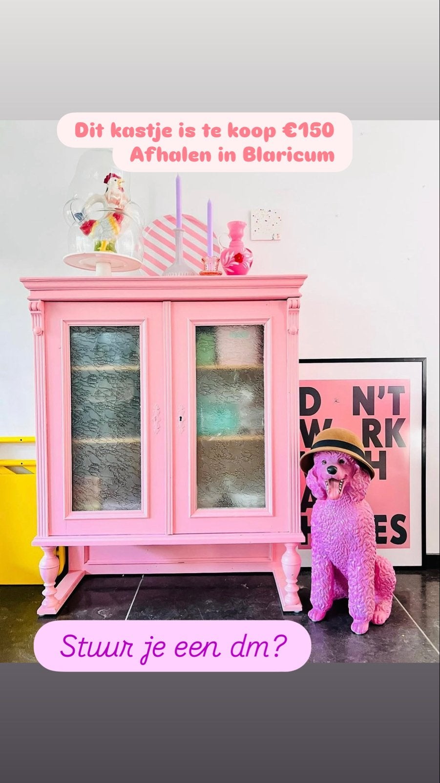 Schattig roze kastje op pootjes - Bubblegum roze eyecatcher, Ophalen, Gebruikt, 100 tot 150 cm, 50 tot 100 cm