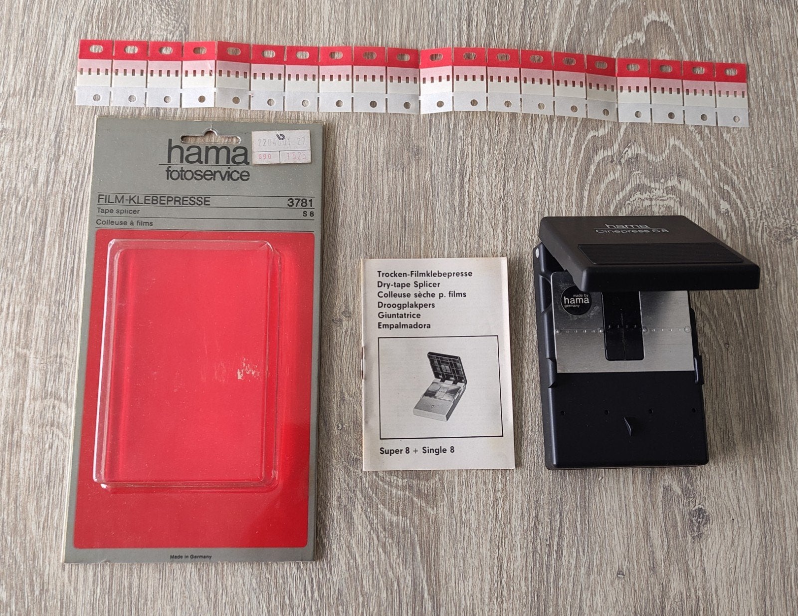 HAMA SUPER 8 FILM PLAKPERS incl 20 PLAKKERTJES, Ophalen of Verzenden, 8mm film