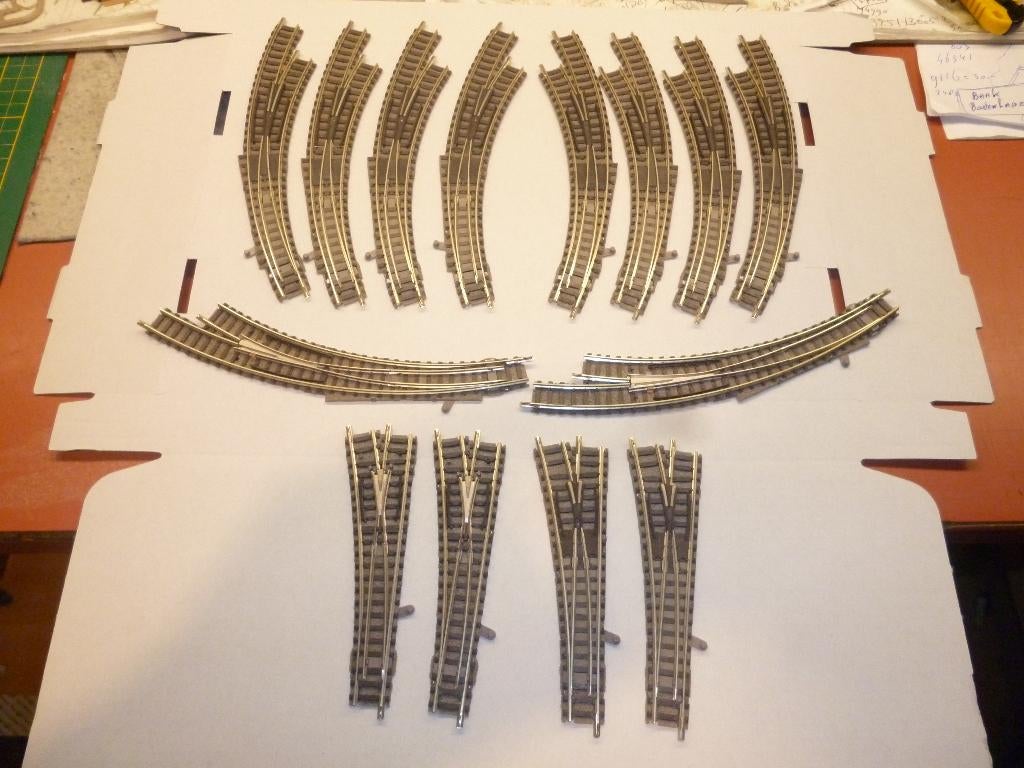Fleischmann  Piccolo  ==Restant wissels  14 stuks, Hobby en Vrije tijd, Gelijkstroom, Fleischmann, Rails, Ophalen of Verzenden