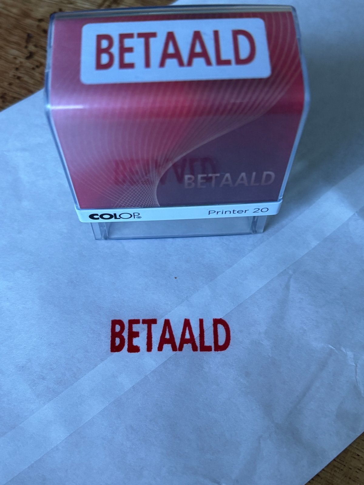 Stempel ‘BETAALD’, Ophalen of Verzenden