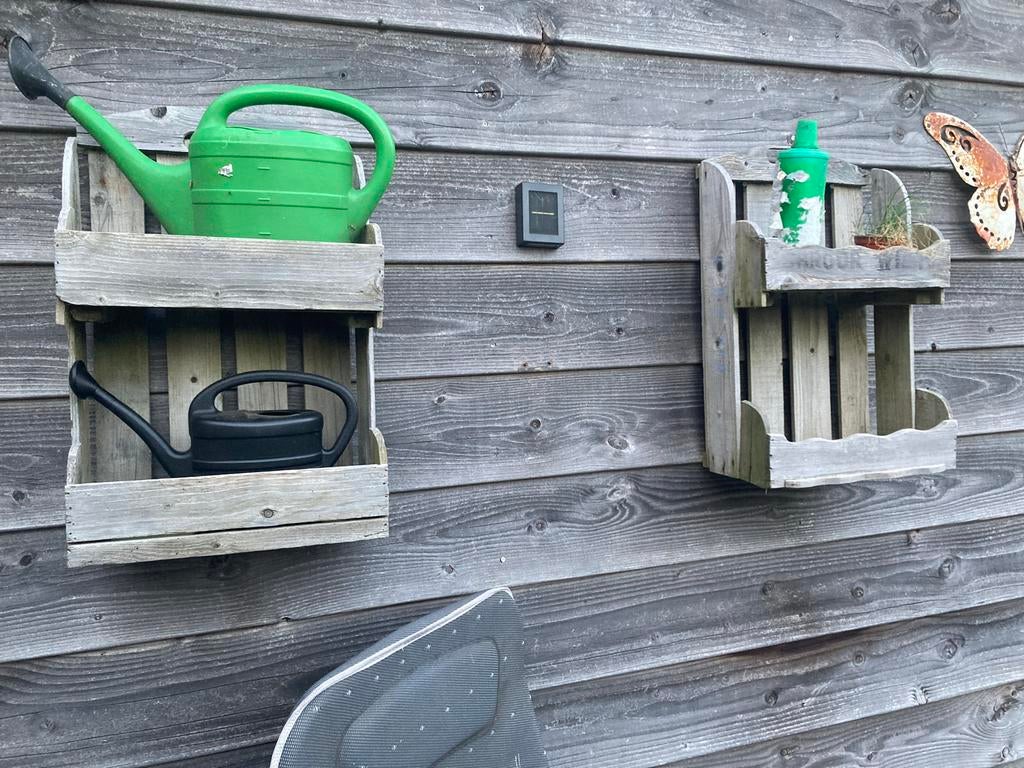 Bewerkte aardappelkistjes, Ophalen of Verzenden, Gebruikt, Overige materialen
