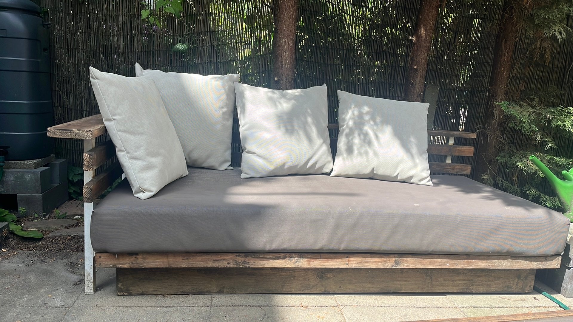 Loungeset teak aluminium Life Outdoor Living, Ophalen, Zo goed als nieuw, Aluminium, Hocker