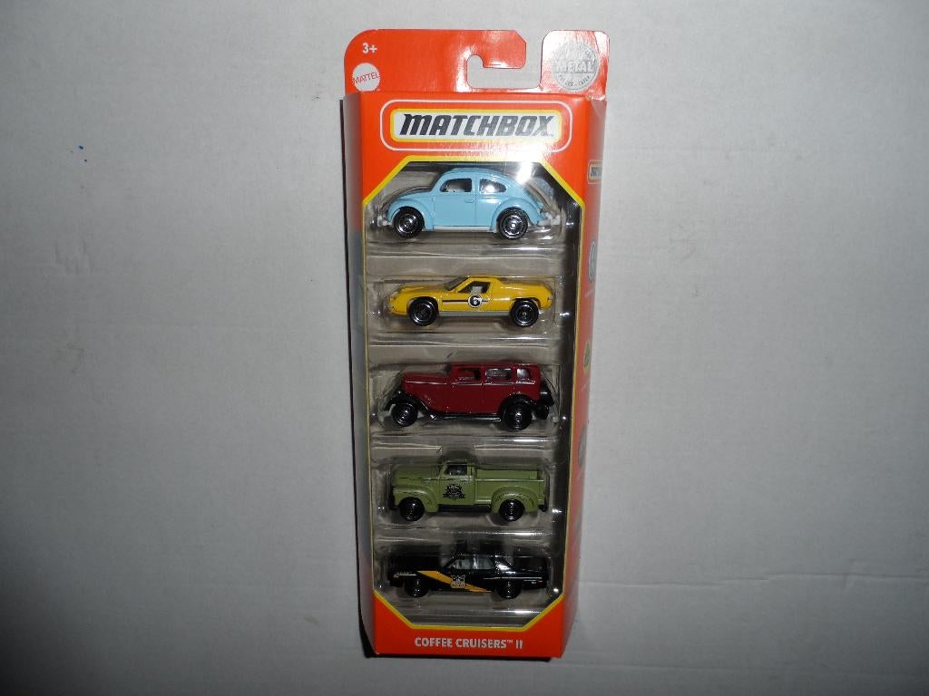 Matchbox 5 Pack - Coffee Cruisers II (2021) 1:64 D5.6, Ophalen of Verzenden, Nieuw, Auto