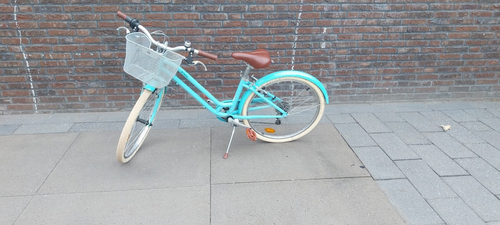 BTWIN Elops 500 Stadsfiets Kind 24 inch 9-12 jaar Blauw, Ophalen, 20 inch of meer, Zo goed als nieuw, Btwin Decathlon