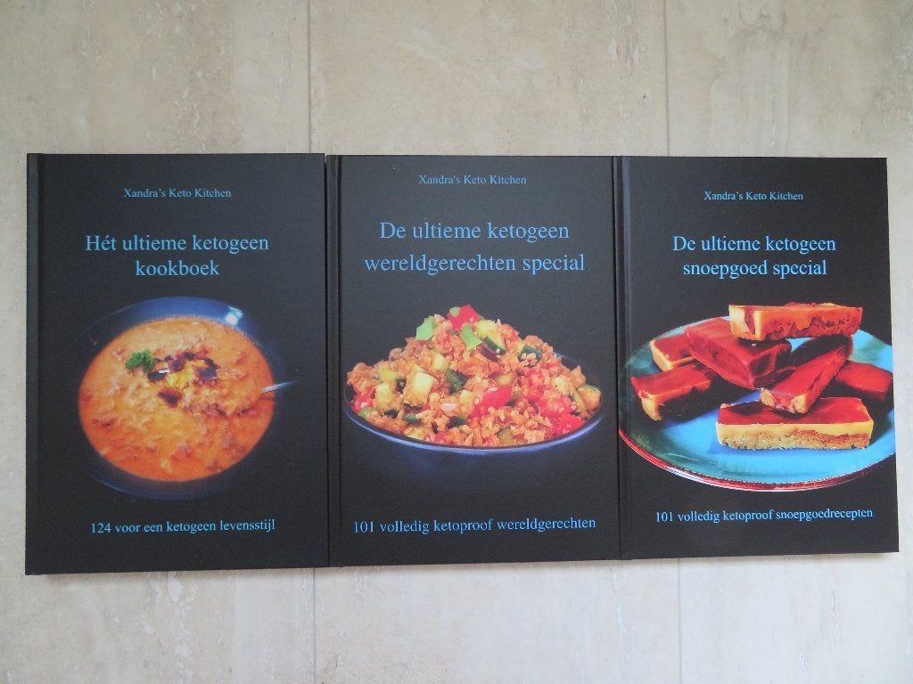 3 Kookboeken Xandra's Keto Kitchen., Boeken, Voorgerechten en Soepen, Nieuw, Ophalen of Verzenden, Xandra van Grondelle