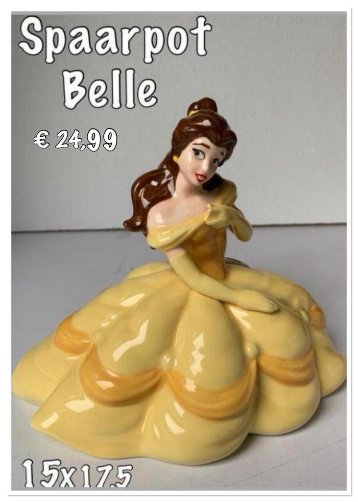 Disney Sparpot Belle, Ophalen of Verzenden, Assepoester of Belle, Nieuw, Beeldje of Figuurtje