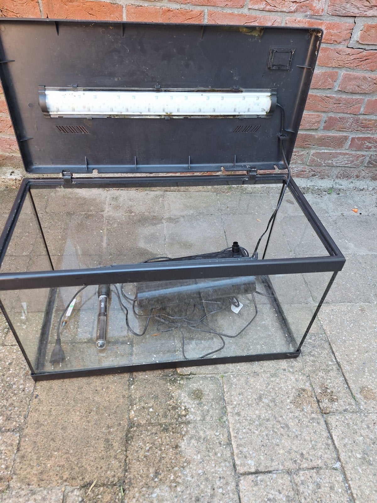 Advance led 60 aquaruim of terrarium, Ophalen, Gebruikt, Overige merken, Leeg aquarium