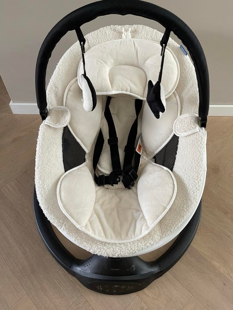 Luvion Baby Swing - Elektrische Babyschommel, Schommelstoel, Ophalen, Overige merken, Met gordel(s) of riempje(s)