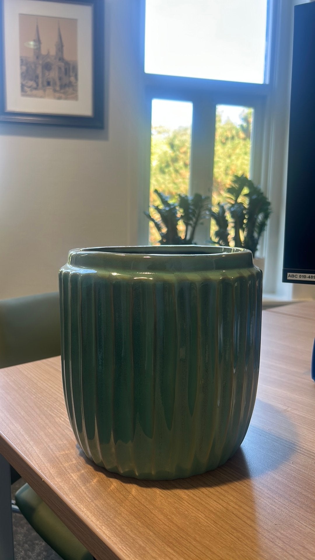 groene bloem potten te koop. 4/5 stuks, Tuin en Terras, Rond, Zo goed als nieuw, Minder dan 40 cm, Binnen