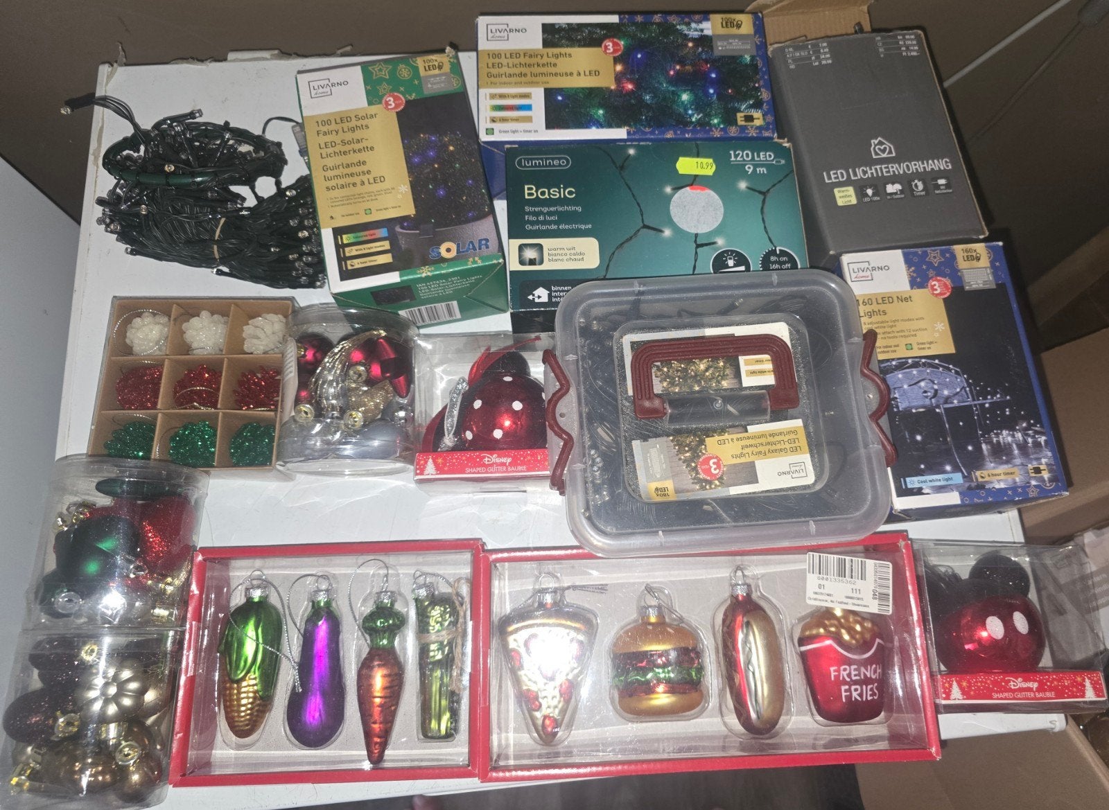 pakketje kerstboom versiering/lichtjes, Diversen, Ophalen, Nieuw