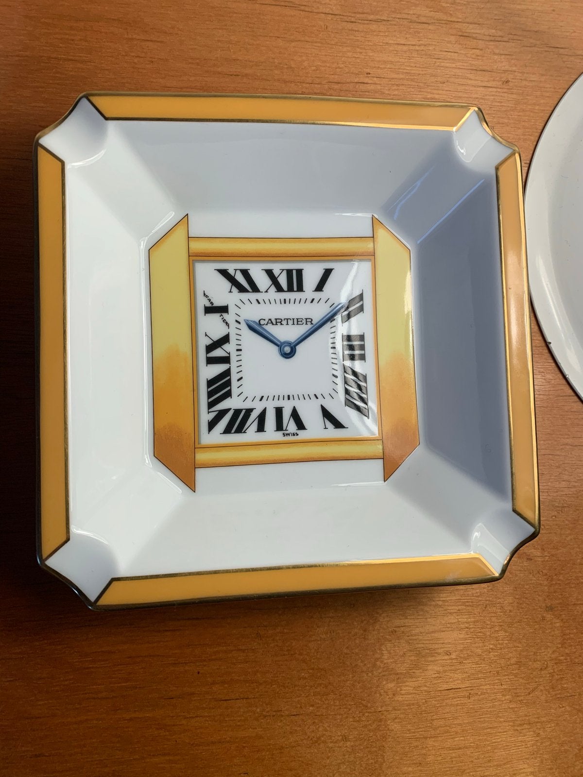 Cartier Tank Française Porseleinen Schaal/Asbak, Ophalen of Verzenden, Zo goed als nieuw, Leer, Overige merken