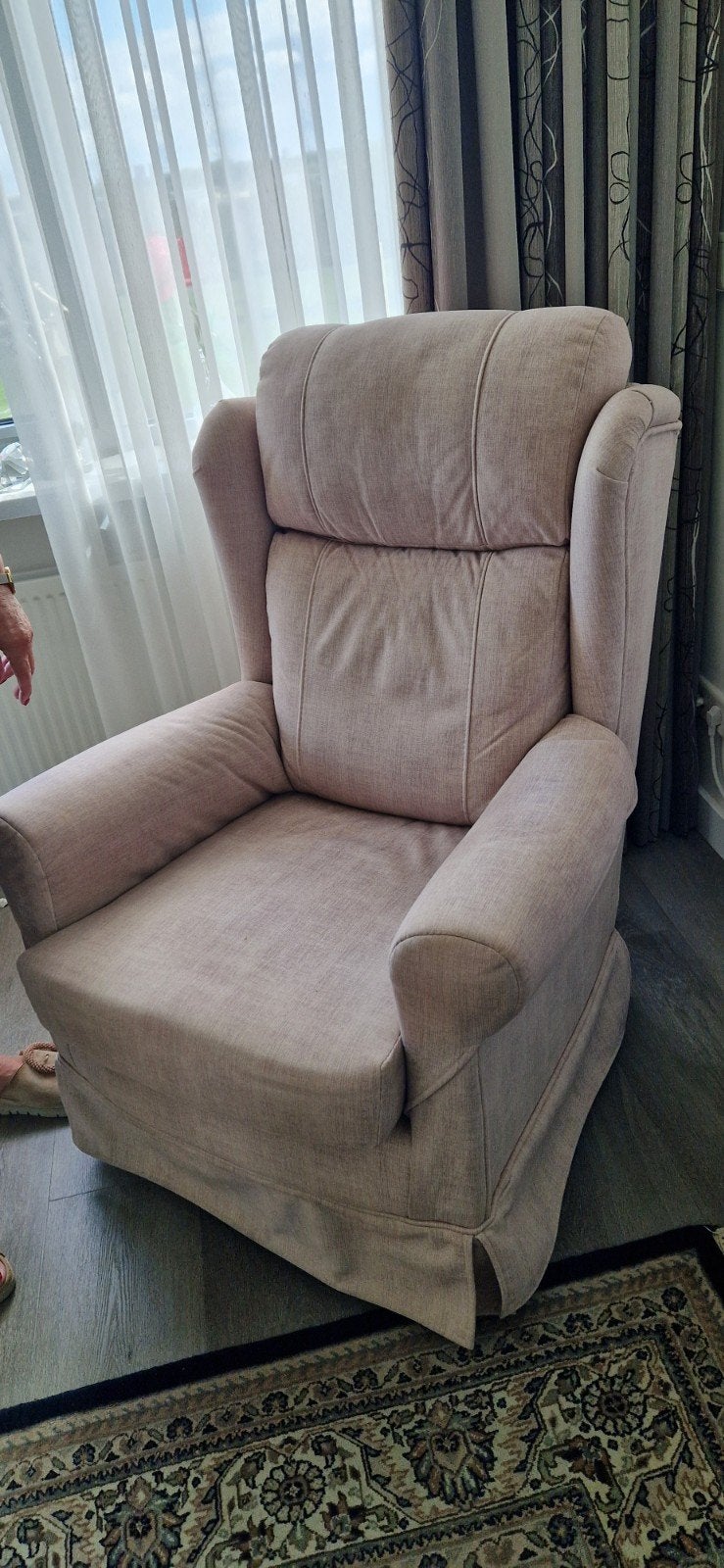 Fauteuil draaibaar, Huis en Inrichting, Fauteuils, Ophalen, 75 tot 100 cm, Zo goed als nieuw, 75 tot 100 cm