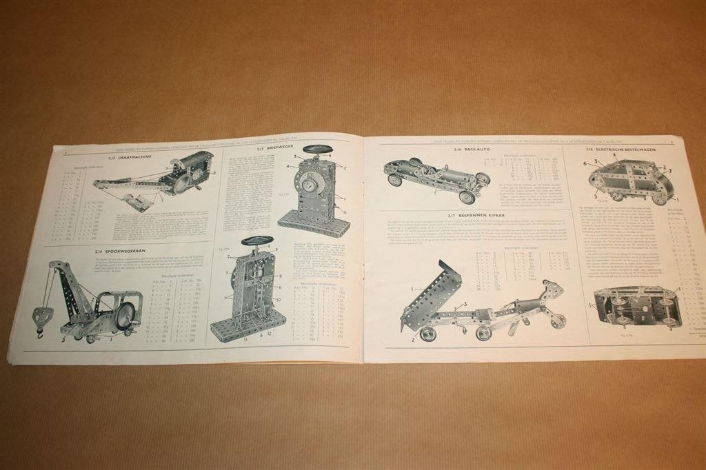Meccano. Handleiding voor aanvullingsuitrusting No.1A, Ophalen of Verzenden