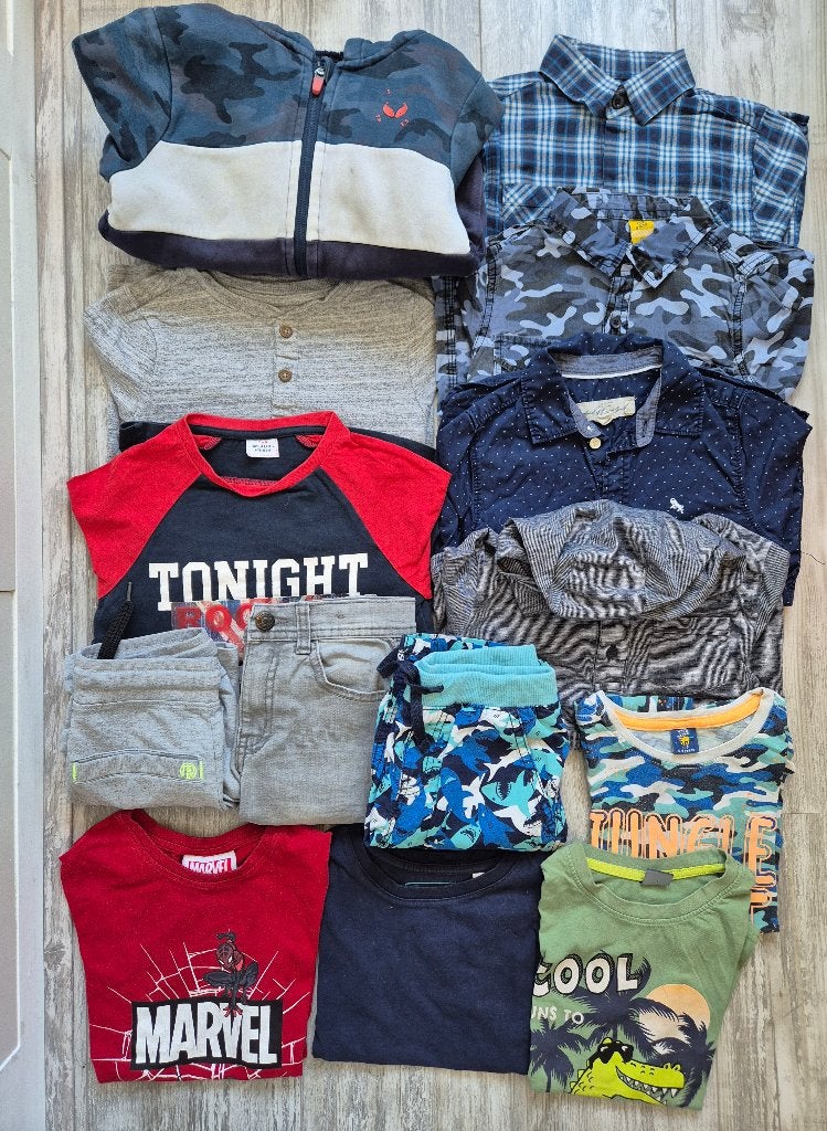 14 items maat 116 voor €20,-, Ophalen of Verzenden, Zo goed als nieuw, Maat 116