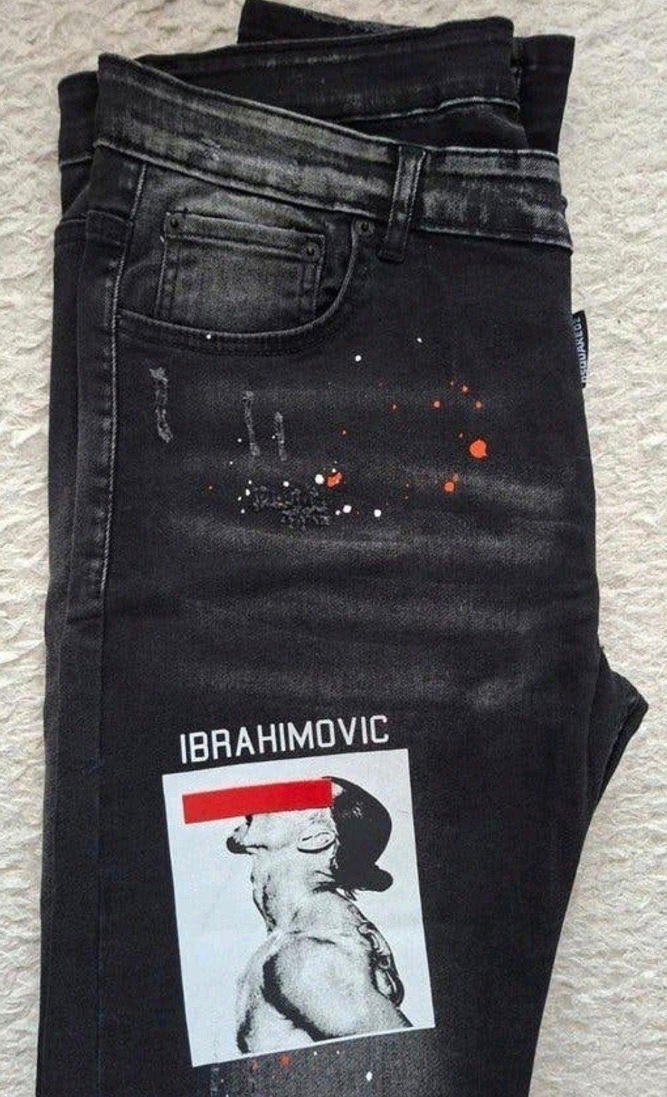 Dsquared2 Ibrahimovic Jeans Heren Maat 52 - Unieke Print, Kleding | Heren, Ophalen of Verzenden
