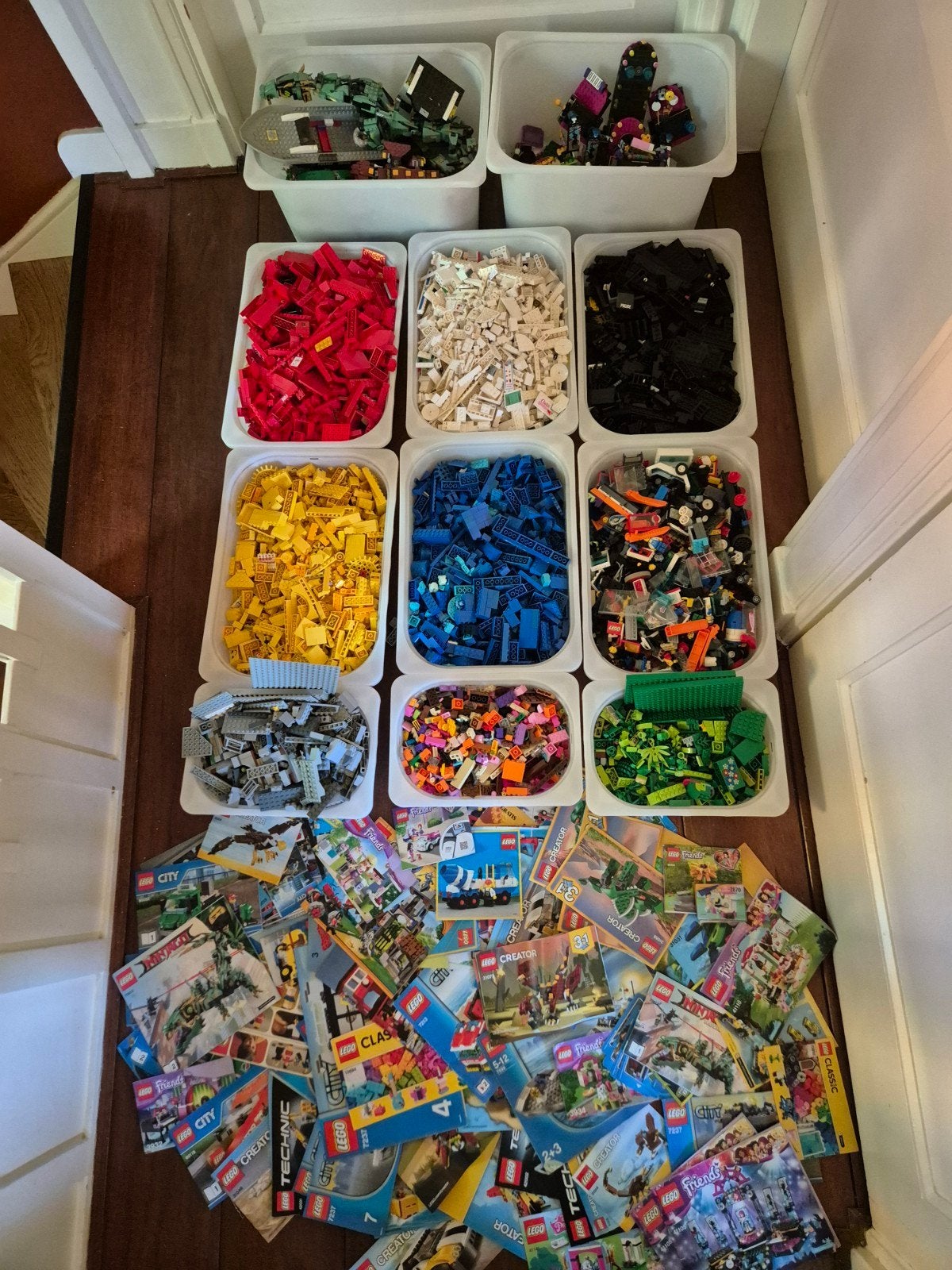 27 kilo lego gesorteerd, creator, technic, friends en meer, Ophalen, Gebruikt, Inclusief instructies, Lego