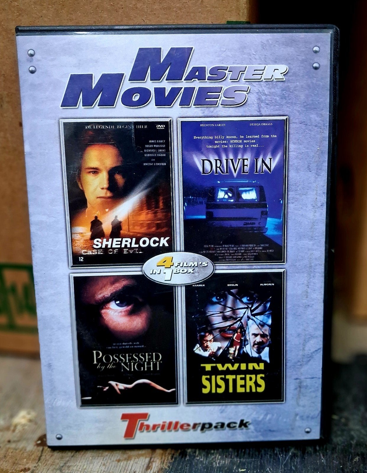 Master Movies Thrillerpack: 4 films in 1 box (DVD), Cd's en Dvd's, Dvd's | Thrillers en Misdaad, Psychologische thriller, Vanaf 16 jaar
