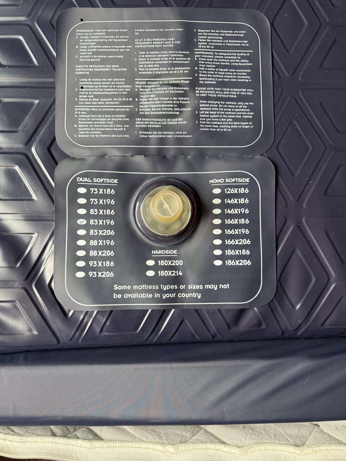 Poseidon waterbed matras softside P1250, Huis en Inrichting, Ophalen, Gebruikt, Tweepersoons, Overige maten