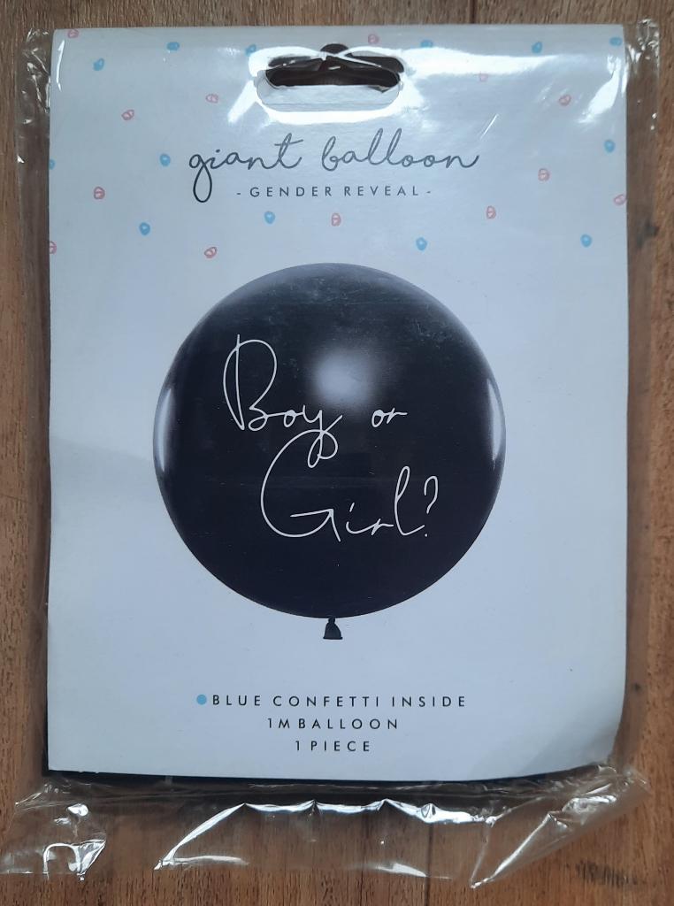 Gender Reveal Ballon (nen)    - Blauw-   ( Nieuw )    Feest, Ophalen of Verzenden, Nieuw, Versiering, Geboorte of Huwelijk