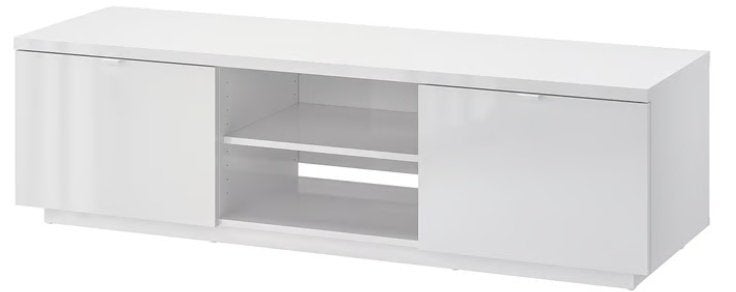 mooie witte tv kast, Huis en Inrichting, Kasten | Televisiemeubels, Ophalen, 150 tot 200 cm, Zo goed als nieuw, Minder dan 100 cm