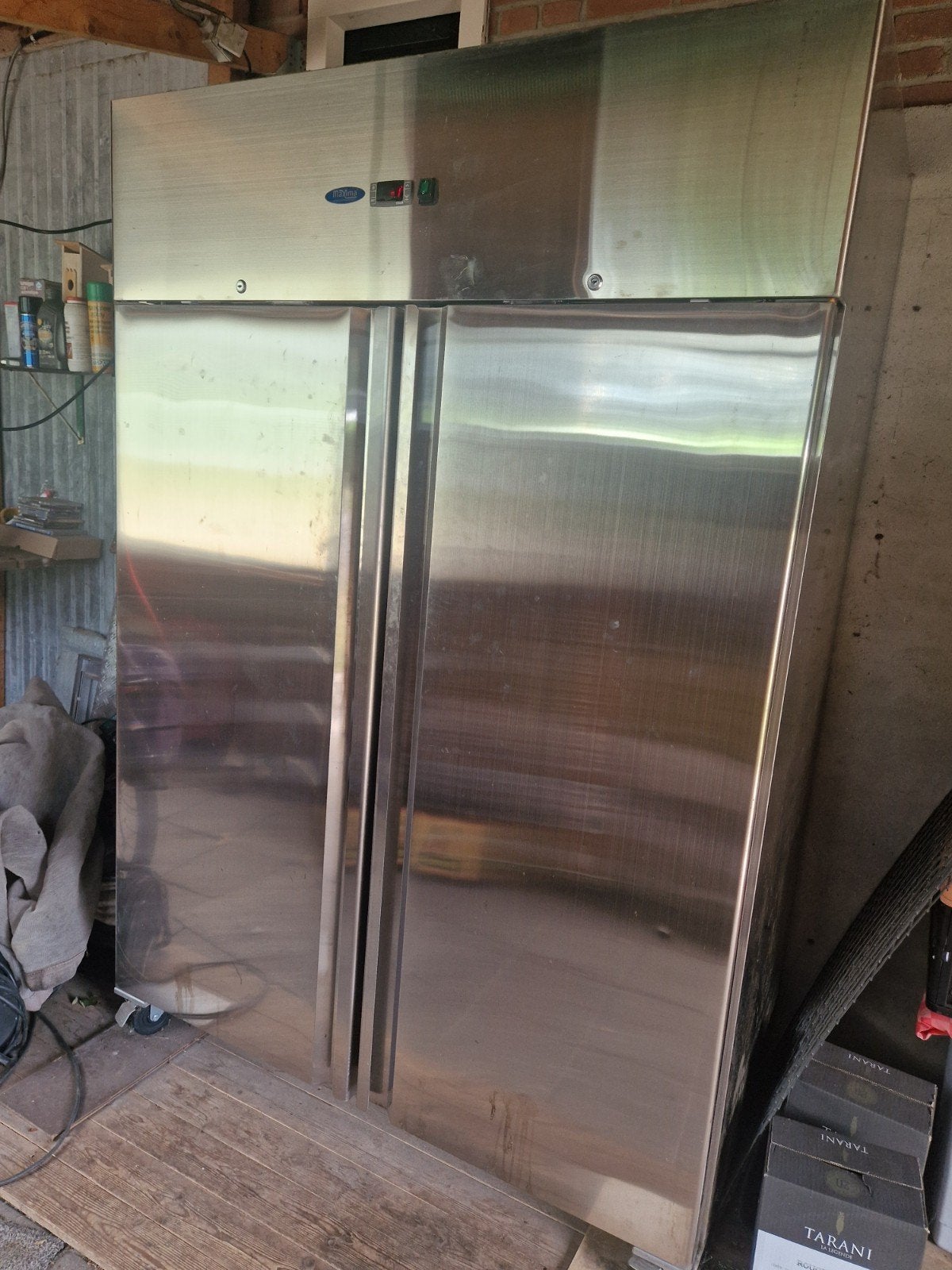 Horeca koelkast Maxima R 1200 GN - 2 deurs RVS, Ophalen, 200 liter of meer, 60 cm of meer, 160 cm of meer