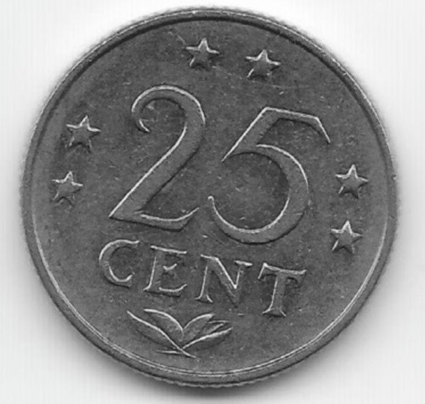 Nederlandse Antillen 25 cent 1979 KM# 11, Verzenden, Midden-Amerika, Losse munt