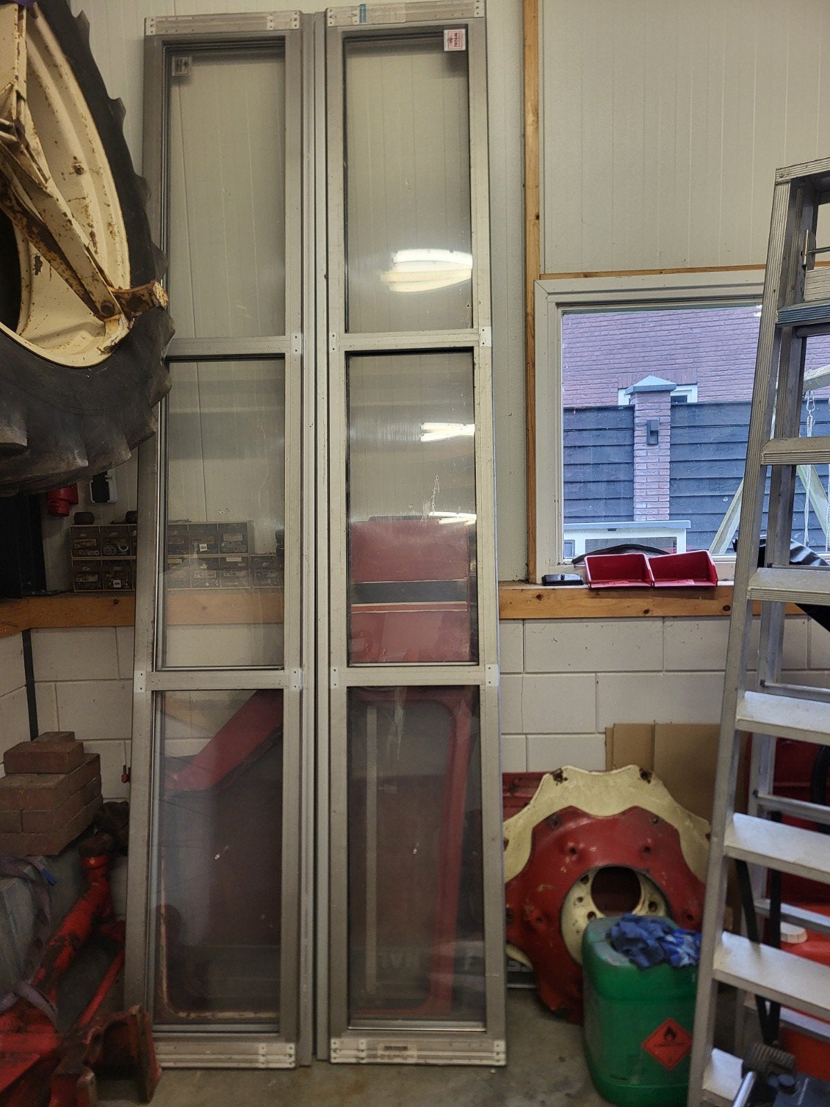 roldeur licht straat 4 maal, Doe-het-zelf en Verbouw, Deuren en Horren, Ophalen of Verzenden, 120 cm of meer, Garagedeur, 215 cm of meer