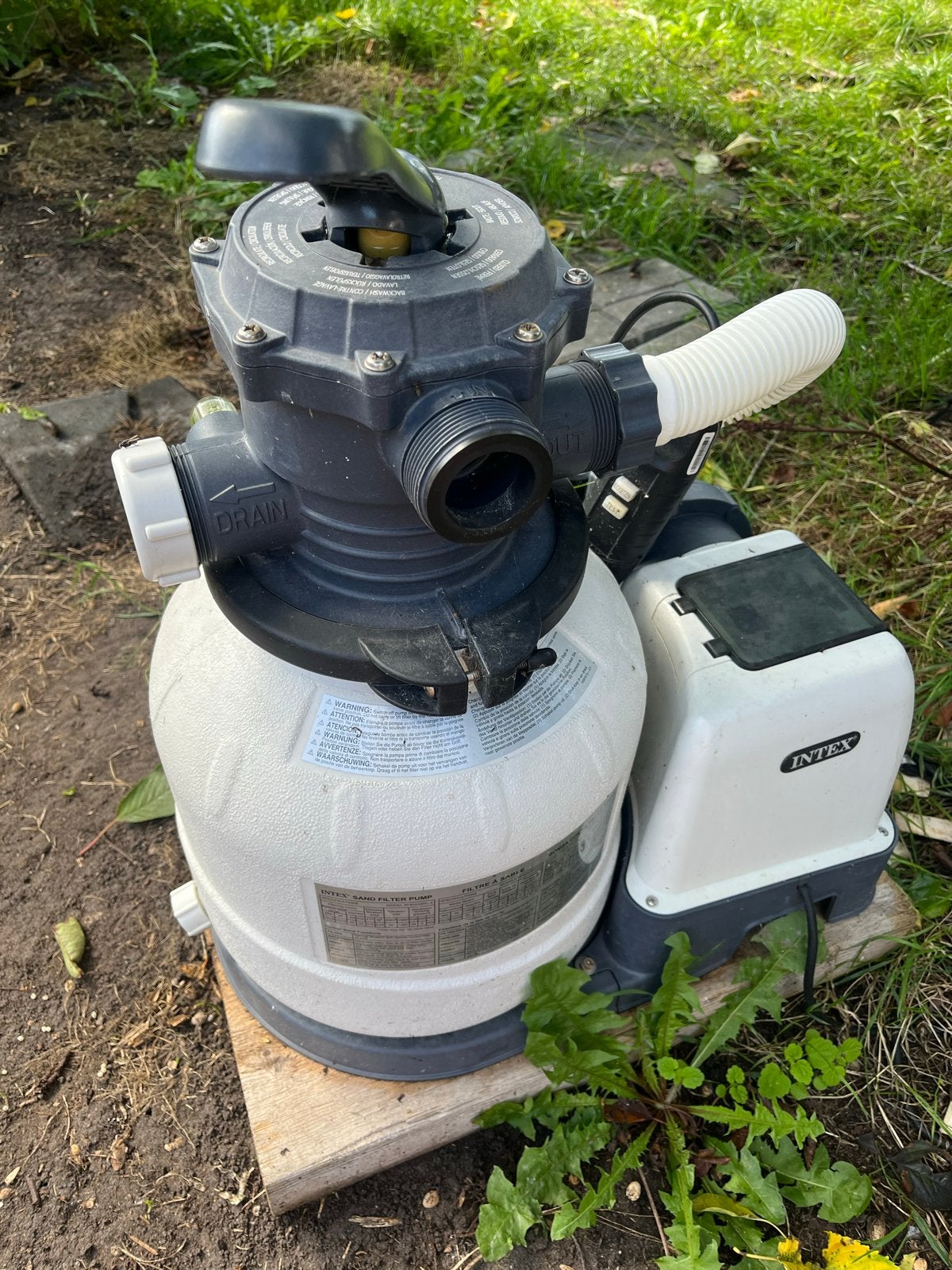 Intex SX2100 Zandfilterpomp voor Zwembad, Tuin en Terras, Ophalen of Verzenden, Gebruikt, Zwembadpomp
