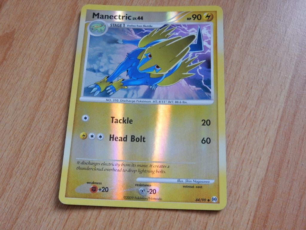 Manectric Reverse kaart: Platinum Arceus, 44/99, Ophalen of Verzenden, Zo goed als nieuw, Losse kaart