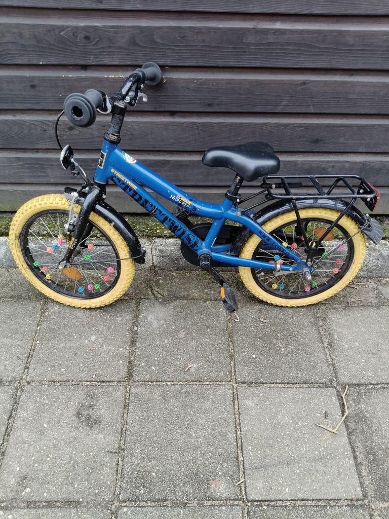 Loekie 16 inch jongensfiets, Fietsen en Brommers, Fietsen | Kinderfietsjes, Ophalen, Gebruikt, 16 tot 20 inch, Loekie