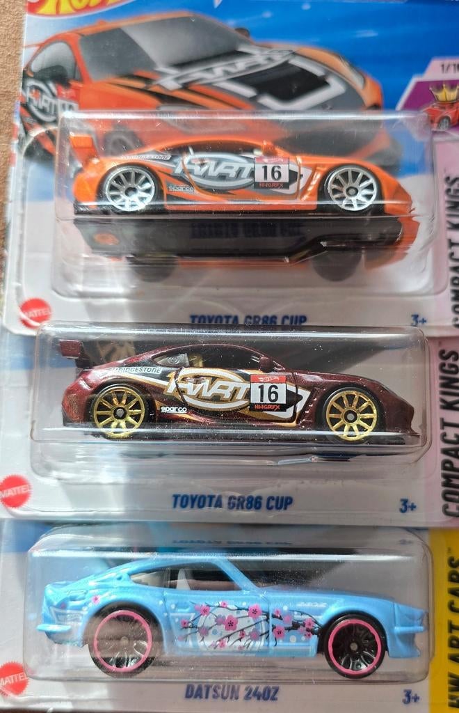 Toyota/Datsun 3x Hotwheels, Ophalen of Verzenden, Nieuw, Auto