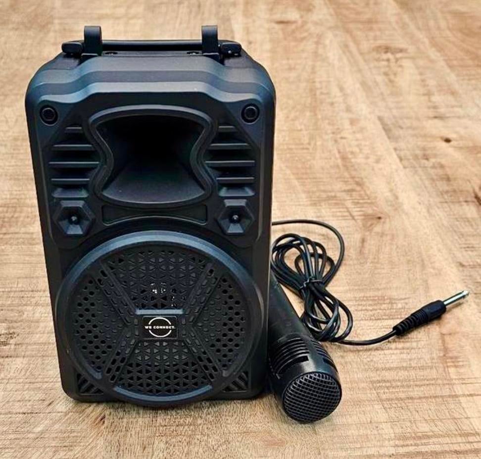 Brainz Karaoke Boombox met Microfoon - Zo Goed Als Nieuw!, Ophalen, Zo goed als nieuw, Complete set