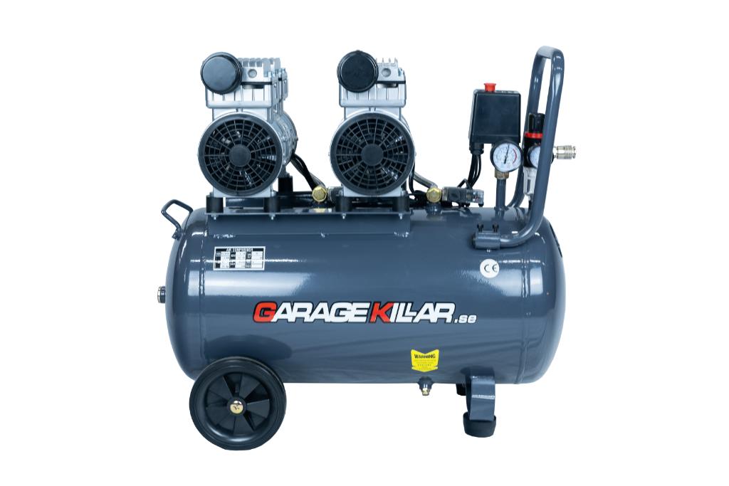 GarageKillar 50 Liter Low Noise Air Compressor, Doe-het-zelf en Verbouw, Compressors, 6 tot 10 bar, Nieuw, Ophalen of Verzenden