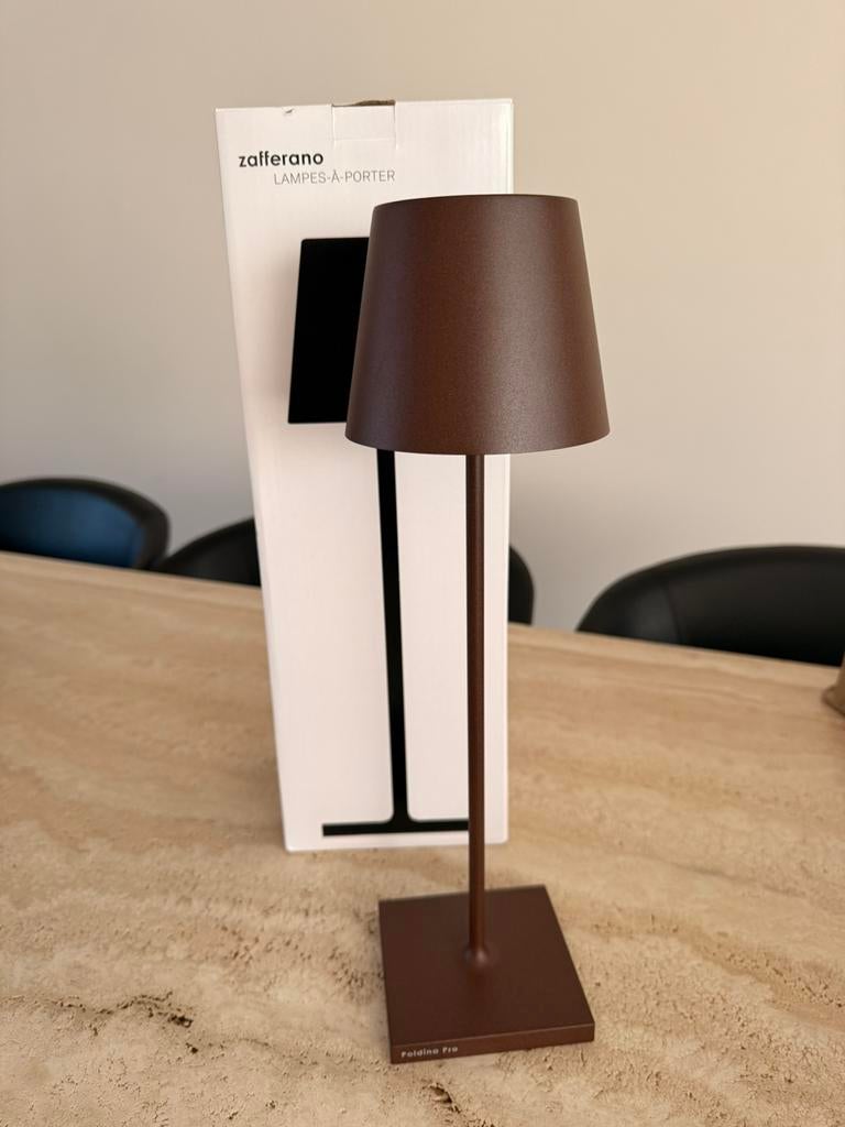 Poldina tafellamp van zafferano nieuw in doos, Ophalen, Nieuw, Minder dan 100 cm