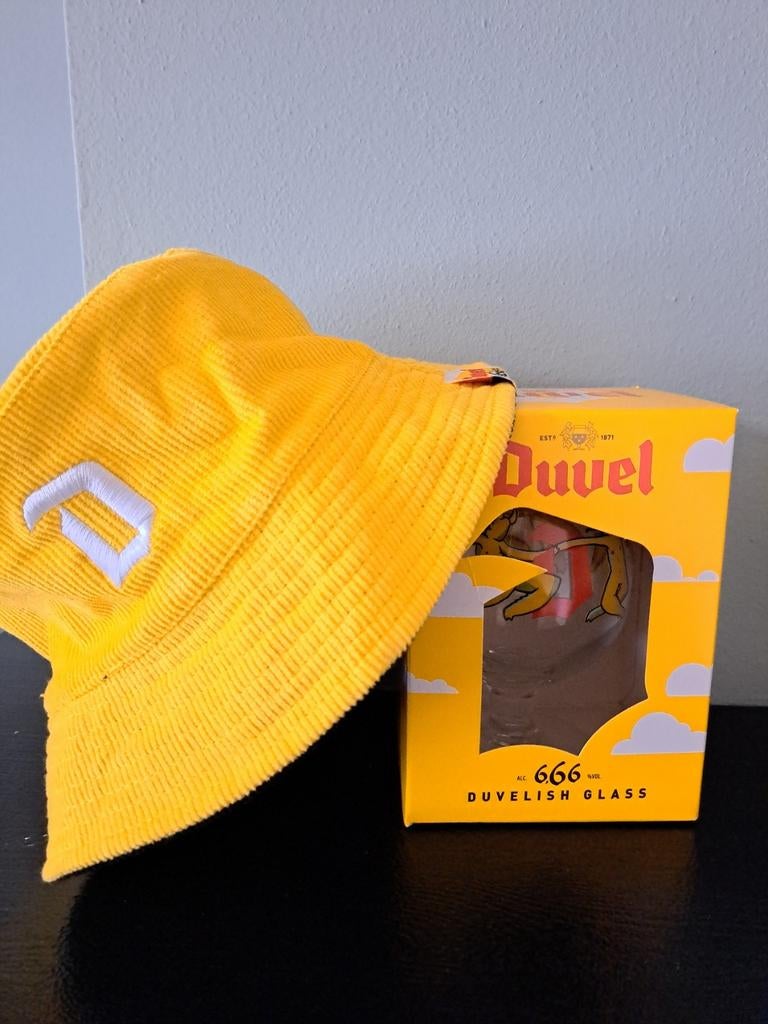 Duvel 666 met strandhoedje, Ophalen of Verzenden, Nieuw, Glas of Glazen, Duvel