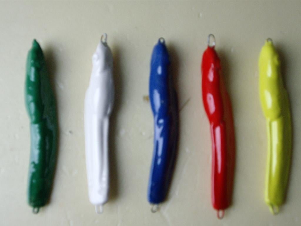 125 en 275gr leng-vorm pilker in kleur(en), Ophalen of Verzenden, Nieuw, Dobber of Lood