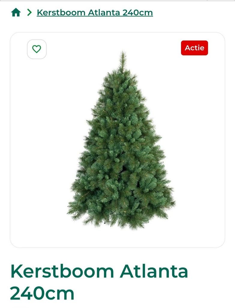 Kerstboom Atlanta 240cm, Diversen, Kerst, Ophalen