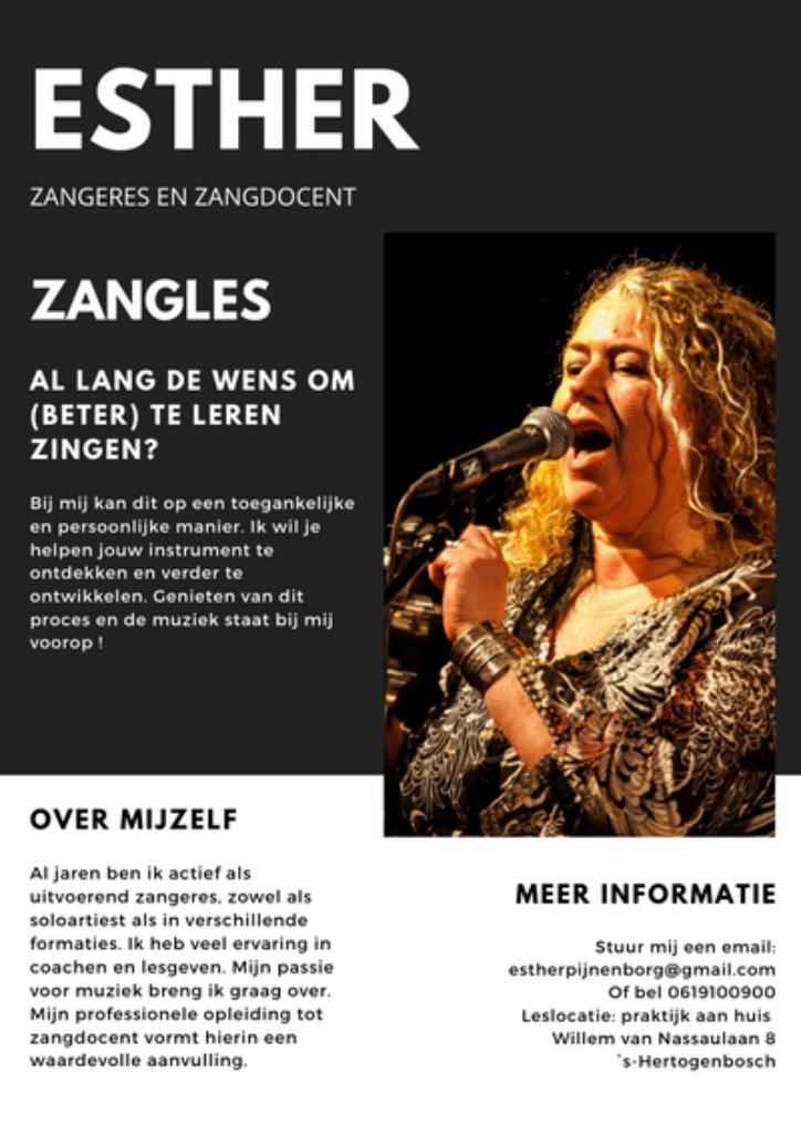 Zangles - zangcoach Den Bosch  proefles, Zangles