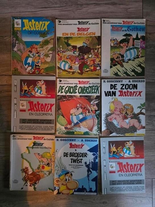 Mooie partij Asterix-albums, eind '70, jaren 80. 1 90., Boeken, Meerdere comics, Ophalen of Verzenden, Gelezen, Europa